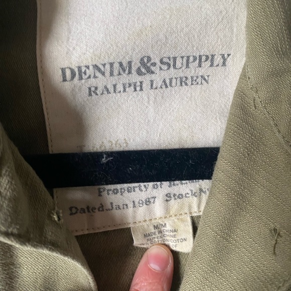 Ralph Lauren Denim military style button down - Picture 3 of 3